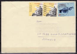 Austria Letter Cover / Eisenstadt Lindwurmbrunnen - Salzburg Switzerland - Briefe U. Dokumente