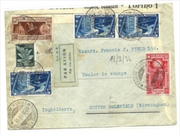 1934 - Italia Regno - Lettera Timbro Torino Via Aerea   5/39 - Marcophilie (Avions)