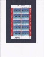 Belgie -Belgique 3367 Velletje Van 10 Postfris - Feuillet De 10 Timbres Neufs  -  Rode Kruis - Tsunami-ramp - Unclassified