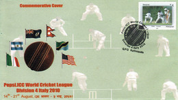 ICC WORLD CRICKET LEAGUE Commemorative COVER 2010 NEPAL - Cricket