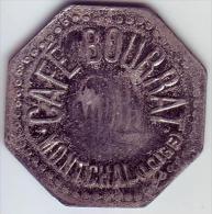 Monnaie De Nécessité - LOIRE 42 - Montchal - Café Bourrat - 10 Centimes - Monedas / De Necesidad