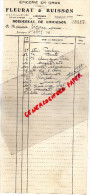 87 - LIMOGES -BORDEREAU LIVRAISON FLEURAT & BUISSON - EPICERIE -CAFES INDIGOS- 12 RUE FRANCOIS CHENIEUX- 1934 - Sonstige & Ohne Zuordnung