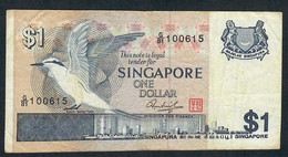 SINGAPORE  P9b  1  DOLLARS  1976 #G/81    VF - Singapur