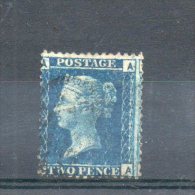 Grande Bretagne. 2 P Bleu . Planche 9 - Used Stamps