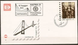 HAFNIA &acute;01. Denmark 2000.  International Stamp Exhibition HAFNIA &acute;01. Envelope Special Cancel And Cachet. - Covers & Documents