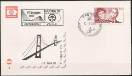 HAFNIA &acute;01. Denmark 2001.  International Stamp Exhibition HAFNIA &acute;01. Envelope Special Cancel And Cachet. - Covers & Documents
