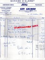 47 - NERAC - FACTURE GARAGE D' ALBRET - FORD- PANHARD-MERCEDES- GUY GALINDO- BD JEAN DARLAN- 1963 - 1950 - ...
