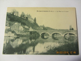 Cpa MONTIGNY LE GANNELON (28) Le Pont Sur Le Loir - Montigny-le-Gannelon