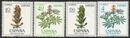 SAHARA-1967-ED. 256 A 259 COMPLETA- PRO INFANCIA. PLANTAS-NUEVO SIN FIJASELLOS - Sahara Spagnolo