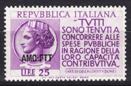 Italy Trieste Zone A AMG-FTT 1954 Sassone#198 Mint Never Hinged - Mint/hinged