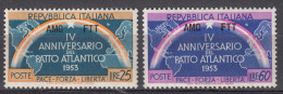 Italy Trieste Zone A AMG-FTT 1953 Sassone#184-185 Mint Never Hinged - Mint/hinged