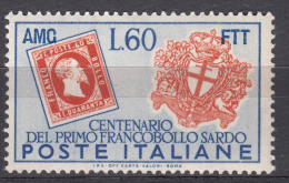 Italy Trieste Zone A AMG-FTT 1951 Sassone#132 Mint Never Hinged - Neufs