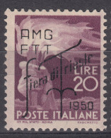 Italy Trieste Zone A AMG-FTT 1950 Sassone#82 Mint Hinged - Ungebraucht