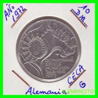 ALEMANIA   MONEDA  PLATA S/C 10DM MUNICH 1972 - Commemorative