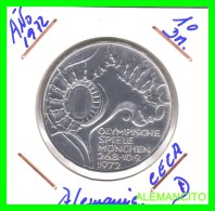 ALEMANIA   MONEDA  PLATA S/C 10DM MUNICH 1972 - Commemorative