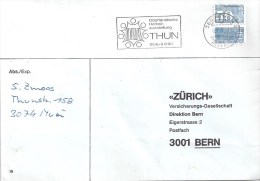 Brief  Thun - Bern  (Verschnitt Rollenmarke / K-Nr.)               1990 - Rouleaux