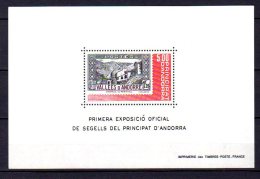 ANDORRE FRANCAIS     Neuf **    Y. Et T.  BF  N° 1    Cote: 2,50 Euros - Blocks & Sheetlets