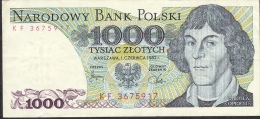 POLAND  P146c 1000  ZLOTYCH  1982 #KF      AVF - Pologne