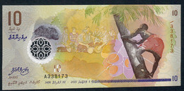 MALDIVES  P26 10  RUFIYAA   2015 #A    UNC. - Maldivas