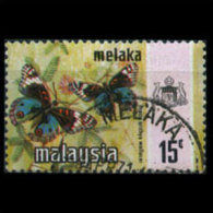 MALAYSIA-MALACCA 1971 - Scott# 79 Butterfly 15c Used - Malacca
