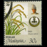 MALAYSIA-PERAK 1986 - Scott# 166a Rice 30c Used - Perak