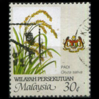MALAYSIA-WILAYAH 1986 - Scott# 7a Rice 30c Used - Sonstige & Ohne Zuordnung