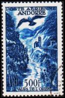 1957. 500 F. POSTE AERIENNE ANDORRA.  (Michel: 160) - JF193025 - Gebraucht