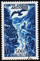 1957. 500 F. POSTE AERIENNE ANDORRA.  (Michel: 160) - JF193023 - Usados