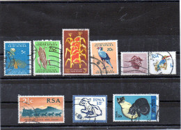 Sud Africa - N. 9 Differenti Usati - Collections, Lots & Series