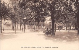 CPA 87 LIMOGES JARDIN D'ORSAY LE KIOSQUE DE MUSIQUE - Limoges