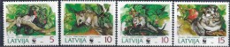 LETTONIE WWF, Rongeurs, Yvert 345/48 ** Neuf Sans Charniere. MNH. - Nuovi