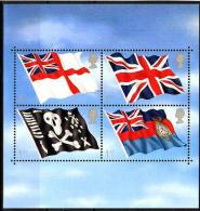 (104) Great Britain / GB / UK / Grande Bretagne  Flags Sheet / Bf Bloc Drapeaux / Flaggen ** / Mnh Mi BL 12 - Blocks & Miniature Sheets