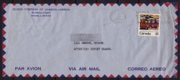 Canada 1973 / Painting Stamp - AIR MAIL / PAR AVION Letter Cover - Ottawa/ GENEVA Switzerland - Airmail