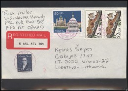 USA 156 Cover Air Mail Postal History Personalities Fauna Animals Lynx - Poststempel