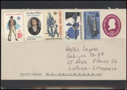 USA 162 Cover Air Mail Postal History Personalities Space Exploration Aviation Plane - Marcophilie