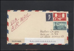 USA 164 Cover Air Mail Postal History Personalities New York Aviation Ship Stamped Stationery - Poststempel
