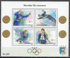 Norwegen / Norway - Mi-Nr Block 17 Postfrisch / MNH ** (K1060) - Invierno 1994: Lillehammer