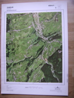 GRAND PHOTO VUE AERIENNE 66 Cm X 48 Cm De 1985 THEUX THEUX - Cartes Topographiques