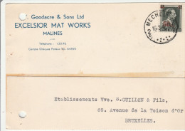 Mechelen 1942 - Oblitération à Points Sur Timbre Surchargé - Postmarks - Points