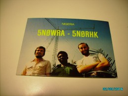 QSL RADIO CARD , NIGERIA  , RADIO TOWER , O - Nigeria