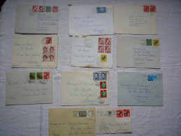 Lot De 11 Lettres  De Suisse Années 50 / 60 - Marcofilia