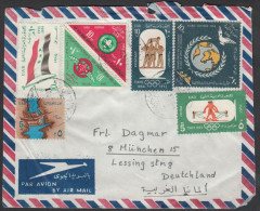 Egypt UAR 1964, Airmail Cover Cairo To Munchen W./postmark "Cairo", Ref.bbzg - Brieven En Documenten