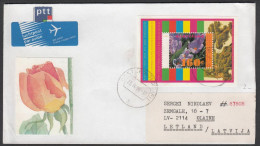 Netherlands 1996, Airmail Cover Oldeberkoop To Olaine" W./postmark "Oldebarkoop", Ref.bbzg - Cartas & Documentos