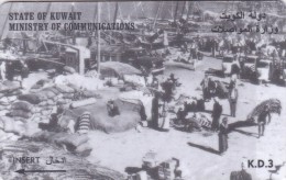 Kuwait, 39KWTE, Dockside Scene, 2 Scans. - Koweït