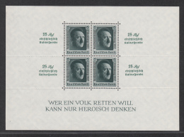 DEUTSCHES REICH MNH** MICHEL BL 11 ADOLF HITLER - Blocks & Kleinbögen