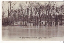 Cpa  St Maur   Inondation 1910 - Saint Maur Des Fosses