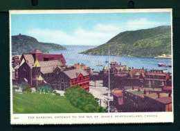 CANADA  -  St John's  The Narrows  Unused Vintage Lettercard - St. John's