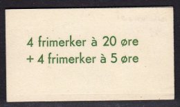 NORWAY - 1966 POSTHORN Kr 1.00 BOOKLET GREEN TEXT ORDINARY PAPER SG SB40Sa FINE MNH ** - Carnets