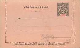 Entier Postal Carte -lettre   Type Groupe 25 Cent Noir - Covers & Documents