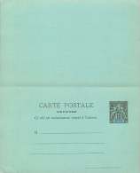 Entier Postal Carte  Postale  Avec Réponse Type Groupe 10 Cent Noir - Lettres & Documents